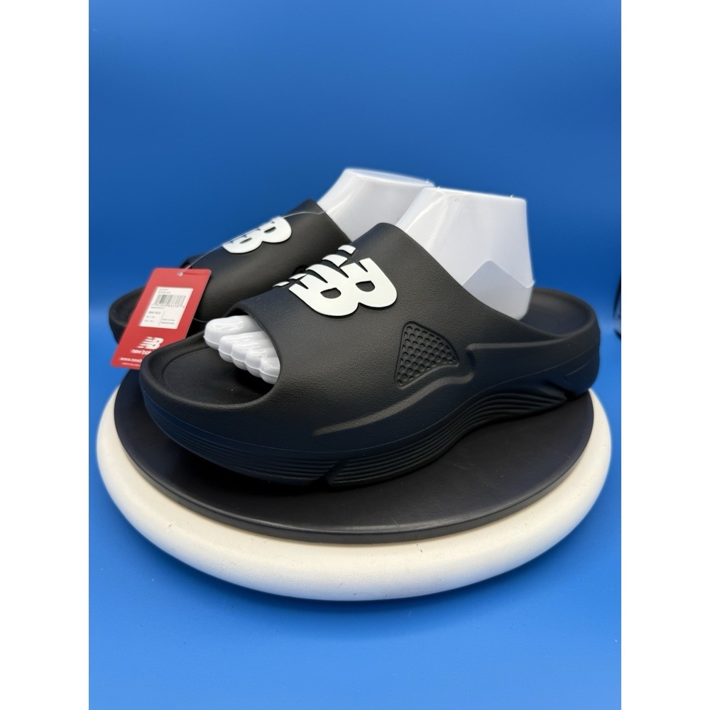 New Balance Fuel Cell Slide Mens Size 10D Black White Recovery Slip On Shoes